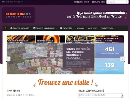 Comptoir des entreprises : nouveau guide en ligne sur le tourisme industriel | M&eacute;dias sociaux et tourisme | Scoop.it