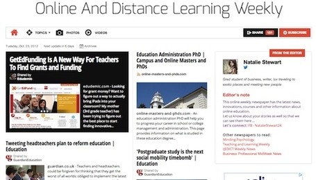 Oct 23 - Online And Distance Learning Weekly | Studying Teaching and Learning | Scoop.it