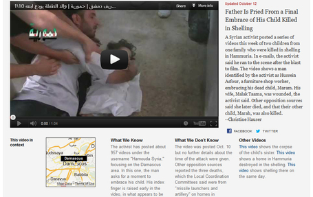 New York Times creates new story form for &lsquo;Watching Syria&rsquo;s War&rsquo; | Convergence Journalism | Scoop.it