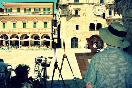 Ascoli Piceno: Painting in The Piazza | Le Marche another Italy | Scoop.it