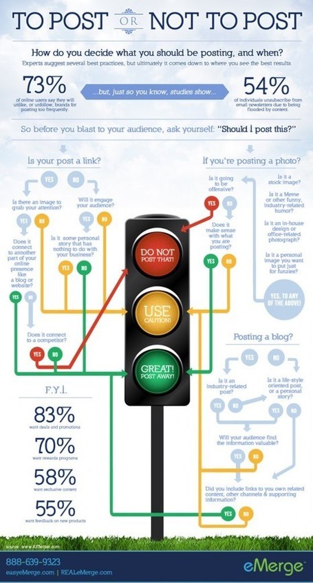 Infographie : to post or not to post | le 2.0 &agrave; mon service | Scoop.it