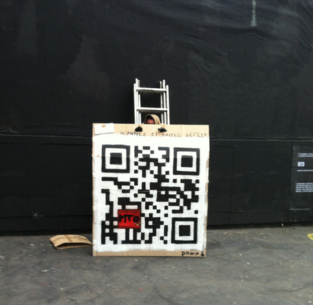 StreetArt : Un QRcode au coeur d'une pol&eacute;mique | artcode | Scoop.it