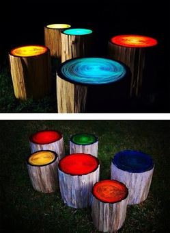 Garden stools glow in the dark | JOIN SCOOP.IT AND FOLLOW ME ON SCOOP.IT | Scoop.it