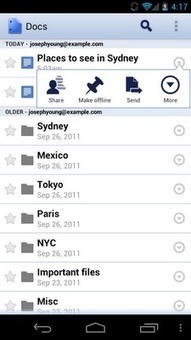 Official Google Enterprise Blog: Updates to Google Docs app for Android: Offline access and improved tablet experience | learning with mobile devices | Scoop.it
