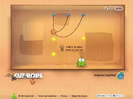 Cut the rope en HTML5 | WebGeek et eMarketing | Scoop.it