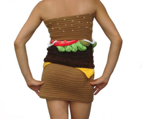 Hamburger Dress  Cool or Weird  