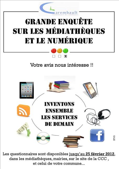 M&eacute;diath&egrave;ques - Communaut&eacute; de Communes du Carembault | Rapprocher les biblioth&egrave;ques-m&eacute;diath&egrave;ques de la vraie vie | Scoop.it