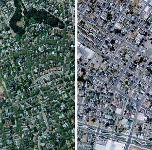 La desigualdad social vista desde Google Earth (barrio rico VS barrio pobre)