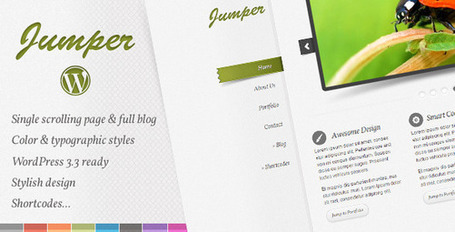 Jumper WP - One Page Theme | Premium Wordpress Themes | Scoop.it