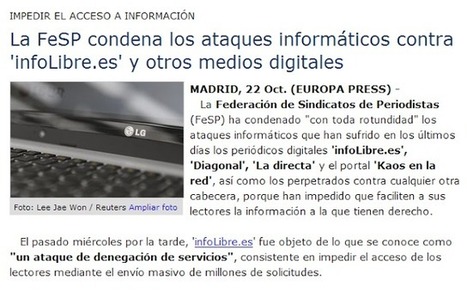 PÁSALO GRAVE ATAQUE contra la LIBERTAD de INFORMACIÓN a INFOLIBRE - DIAGONAL - PÚBLICO - KAOSENLARED - LaDIRECTA | La revolution de ARMAK | Scoop.it