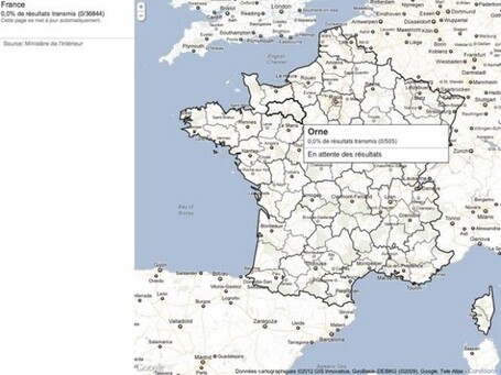 Les r&eacute;sultats du 1er tour des &eacute;lections pr&eacute;sidentielles avec Google Maps | Freewares | Scoop.it