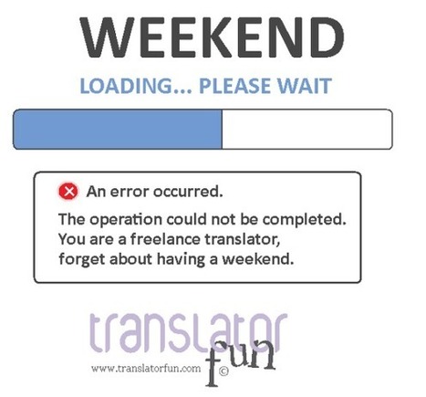 A weekend in the life of a freelance translator | Wit for and by Translators | Scoop.it