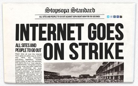 Strike Against Sopa! 18 Jan 2011 | The Information Professional | Scoop.it