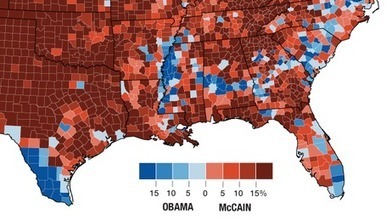 Band of Blue: Robert Krulwich on the ancient geology that explains a political oddity | Maps are Arguments | Scoop.it