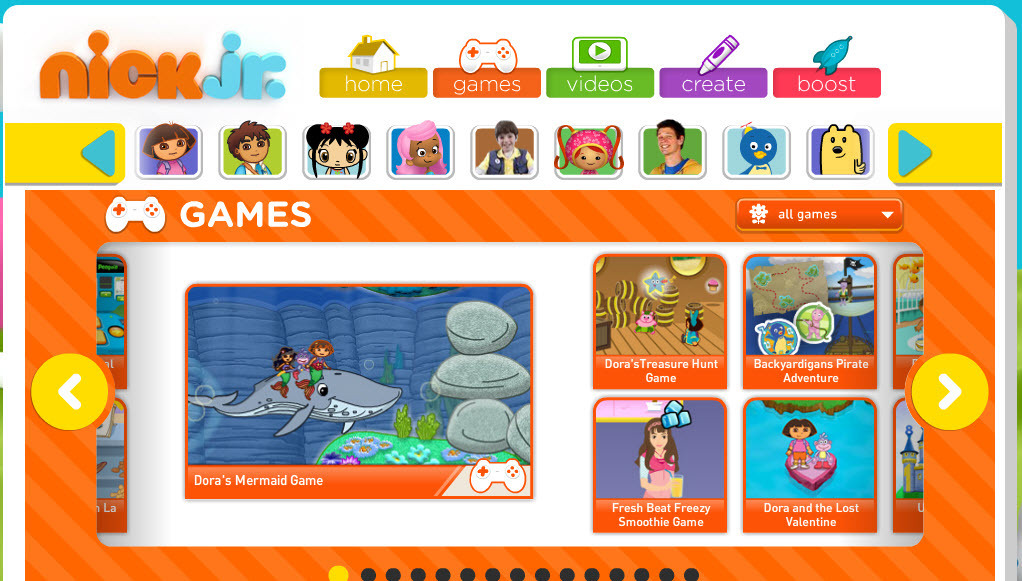 Image Gallery nick jr games