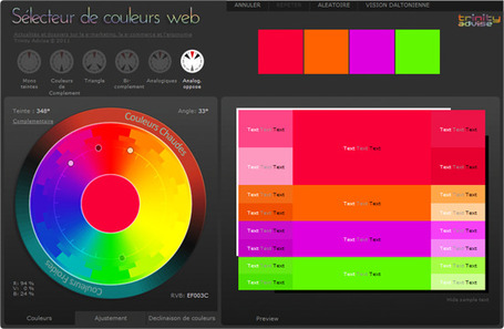 Outils de s&eacute;lection de couleurs web | Ergonomie Web | Scoop.it
