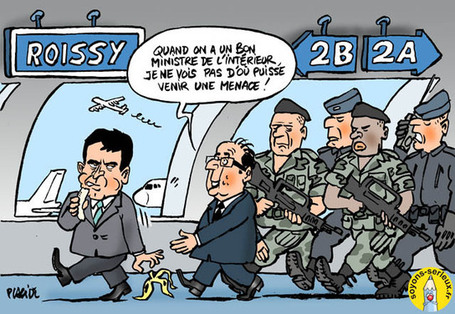 Hollande et Valls en visite &agrave; Roissy-CDG | Baie d'humour | Scoop.it