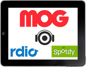 What&rsquo;s The Best iPad Streaming Music App? MOG&rsquo;s New iPad App vs Rdio vs Spotify | Music business | Scoop.it