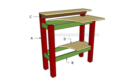 up desk plans | HowToSpecialist - How to Build, Step by Step DIY Plans 