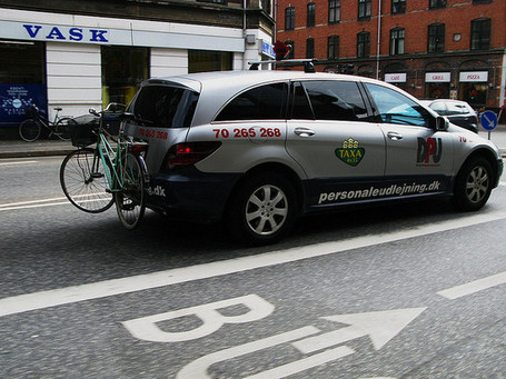 Bicycle Racks on Taxis in Denmark | Smarter Travel for Limerick | Scoop.it