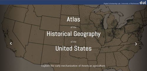 Atlas Of The Historical Geography Of The United States Geography