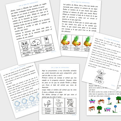 Recursos para el aula: Fichas de comprensión lectora | Escuela en la Nube | Scoop.it