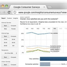 Website satisfaction by Google Consumer Surveys -- for free Google Consumer Surveys - Google+ - Website satisfaction by Google Consumer Surveys -- for free… | How to Grow Your Business Online | Scoop.it
