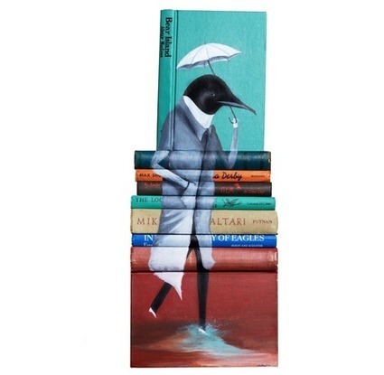 Book painting, Mike Stilkey | Design Playground | italian Design Blog | Word Art | Scoop.it