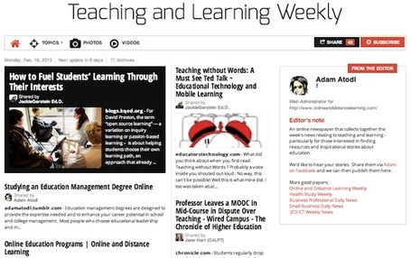 February 18, 2013: Teaching and Learning Weekly is out | Studying Teaching and Learning | Scoop.it