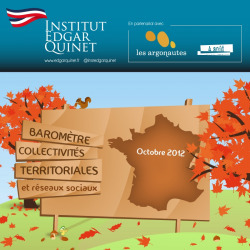 Collectivites Territoriales et Reseaux Sociaux OCTOBRE 2012 | Collectivit&eacute;s territoriales 2.0 | Scoop.it