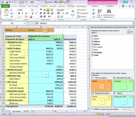 Cr&eacute;er un tableau crois&eacute; dynamique avec Excel 2010 - Bureautique | Je, tu, il... nous ! | Scoop.it