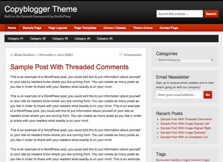 CopyBlogger Child Theme For Genesis | Premium Wordpress Themes | Scoop.it