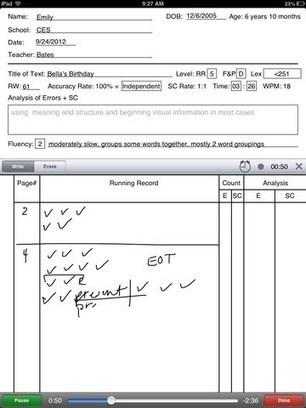 Running Records on the iPad | iPads in Education | Scoop.it