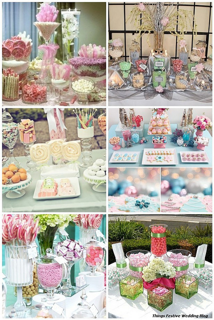 Things Festive Wedding Blog Pastel Candy Buffets Great Year'Round