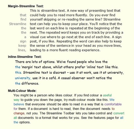 What is Streamline Text? | Accessibility and Inclusion technologies | Scoop.it