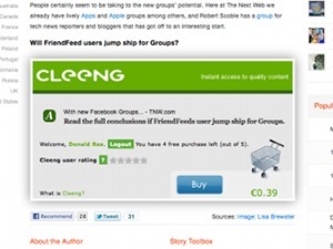 Cleeng | makes it easy to charge for your blog, without annoying readers | TNW Europe | Marketing Strategy and Business | Scoop.it