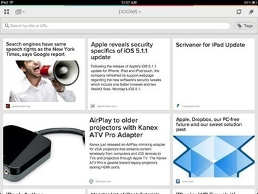 Pocket for iPad Updated &ndash; Page Flipping, Dark Theme and More &mdash; iPad Insight | iPads and iPods in Education | Scoop.it