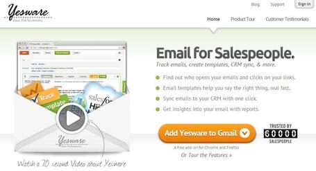 Savoir quand un mail envoy&eacute; avec Gmail a &eacute;t&eacute; lu, Yesware | Webdesign code | Scoop.it