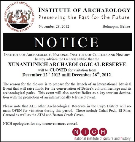 Xunantunich Closing for Two Weeks | Cayo Scoop!  Bestofcayo.com's E-mag. | Scoop.it