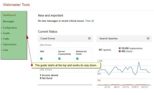 The SEO Guide To Getting Started With Google Webmaster Tools