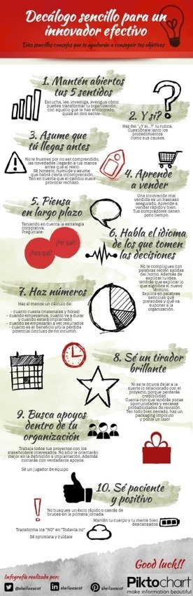 Sugerencias para llegar a ser un innovador efectivo  | Dec&aacute;logo para ayudar a lograrlo | deleitando al CLIENTE | Scoop.it