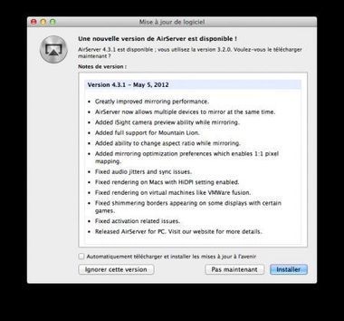 AirServer : la mise à jour 4.3.1 apporte le support Windows | Veille ...