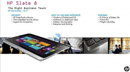 HP Slate 8 is One Slim and Sleek Looking Windows 8 Tablet | HP Slate | Scoop.it