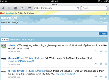 Twitter revamping mobile site for iPad users | Browserland | Scoop.it