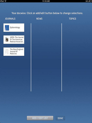 Docwise: The Fourth and Final Journal App Review | Medical Librarians Of the World (MeLOW) | Scoop.it