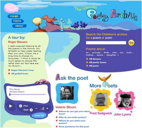 Children's Poetry Archive | KB...Konnected's  Kaleidoscope of  Wonderful Websites! | Scoop.it
