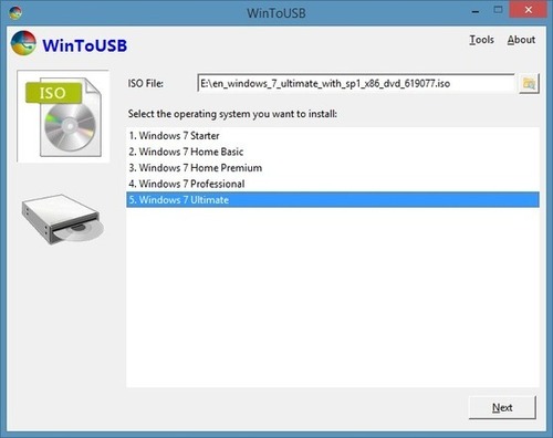 Wintousb Tool To Install And Run Windows 7 On Usb Drive Time To Learn 8302