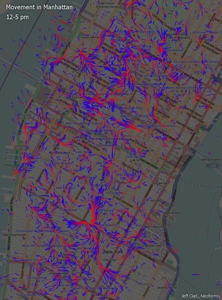 Movement in Manhattan | Geo-visualization | Scoop.it