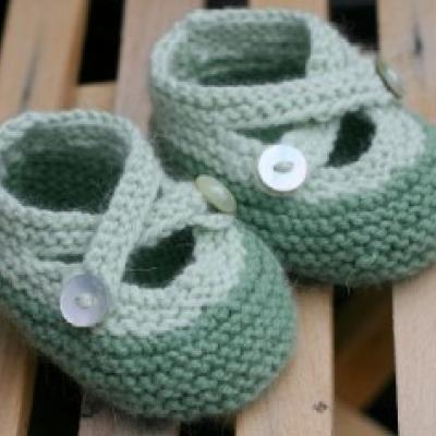 Knit Pattern Baby Booties on Knit Baby Booties  Free Pattern Download A Free Pattern For These