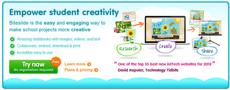 Biteslide - Digital slidebooks for student creativity, self-expression, and imagination | Digital Presentations in Education | Scoop.it
